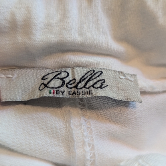 White linen Drawstring Pant - Picture 8 of 12